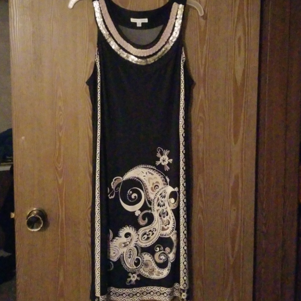 Sexy black beaded Dress